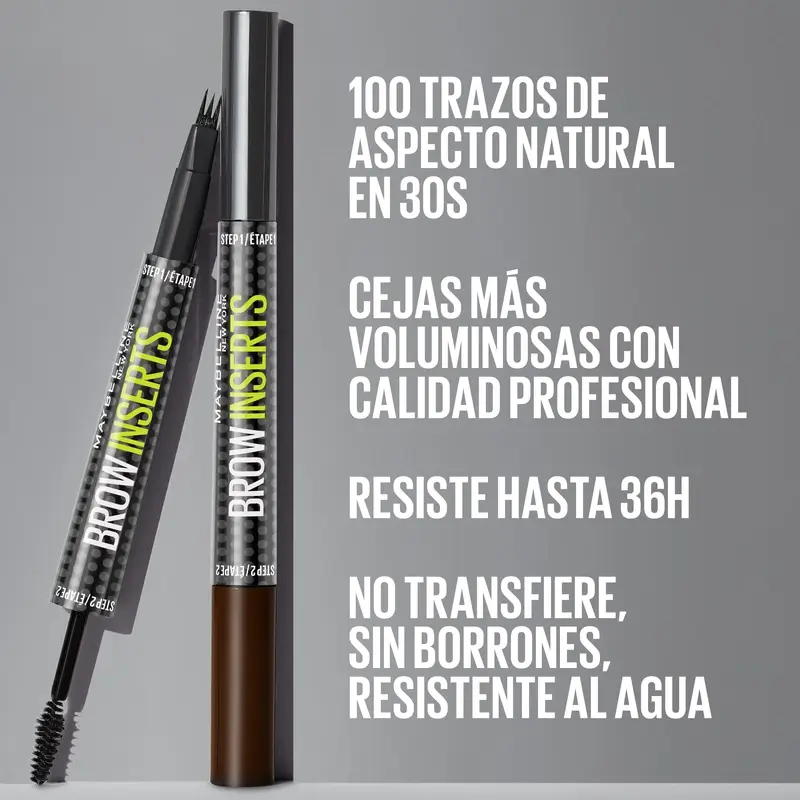 Maybelline New York Crayon à sourcils Brow Insert, brun moyen, 1,25 ml