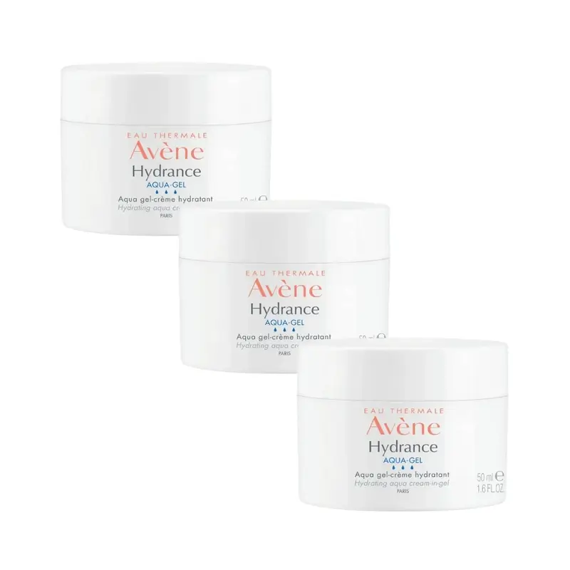 Avène Hydrance Aqua Gel Crème, 3X50 Ml