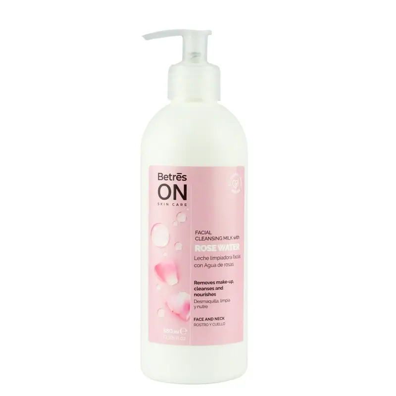 Betres On Lait nettoyant pour le visage Eau de rose, 380 ml