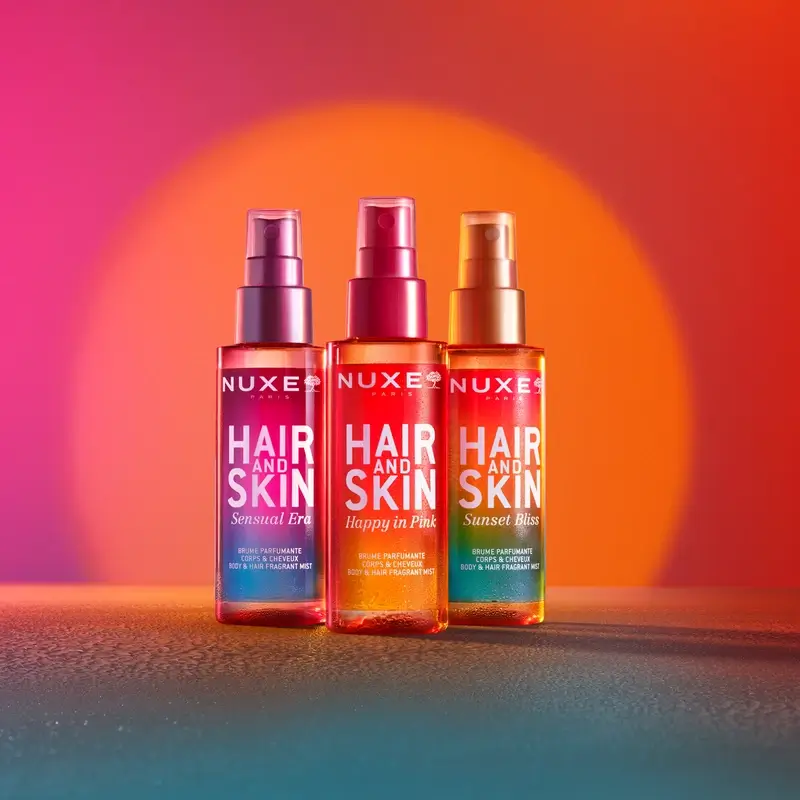 Nuxe Hair & Skin Sunset Bliss Brume parfumée pour le corps et les cheveux, 100 ml