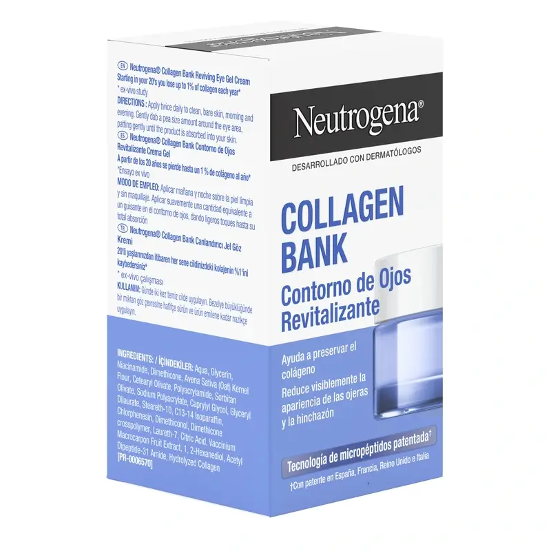 Neutrogena Collagen Bank Revitalising Eye Cream Gel, 15 ml