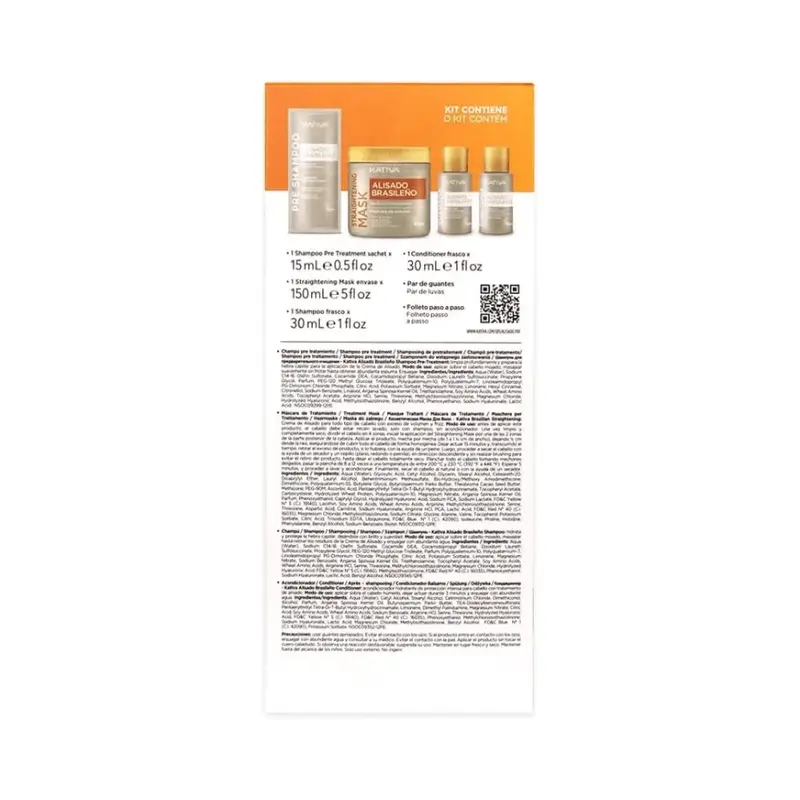 Kativa Kit de lissage à la kératine avec acide hyaluronique