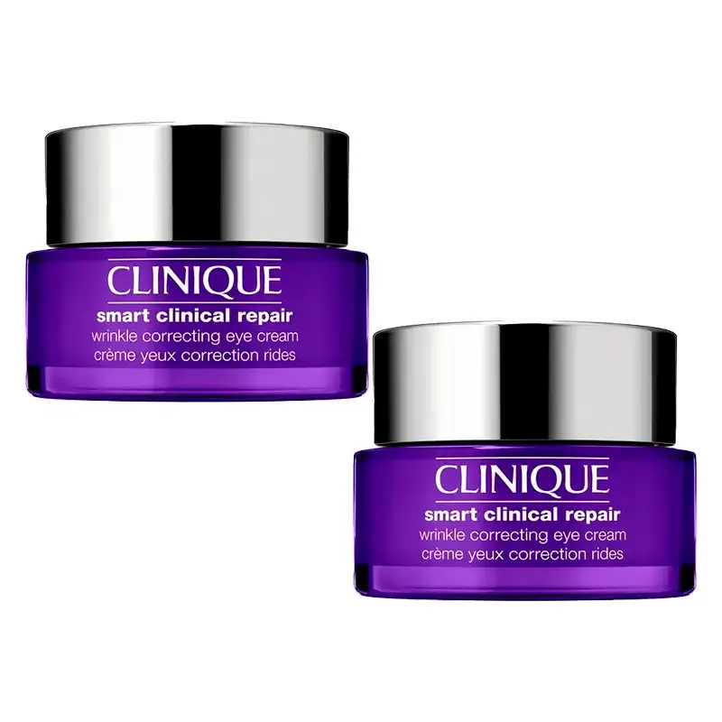 Clinique Smart Clinical Repair Crème anti-rides pour les yeux, 2x15 ml
