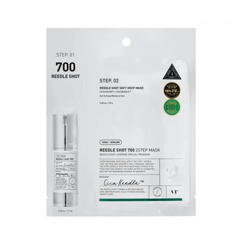 Vt Cosmetics Vt Reedle Shot 700 Masque en 2 étapes , 21,5 gr