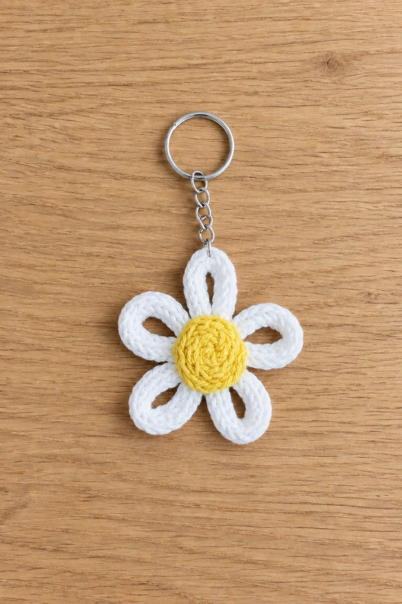 Porte-clés fleur