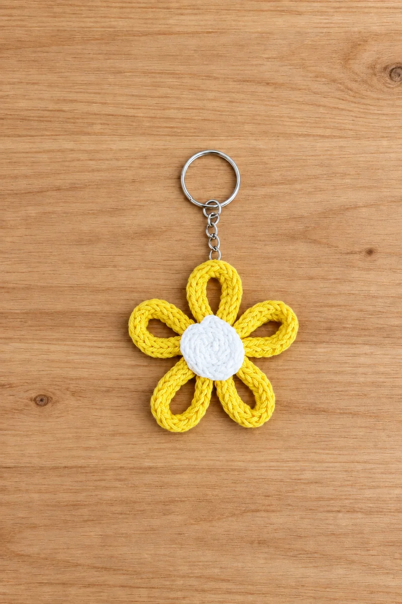 Porte-clés fleur