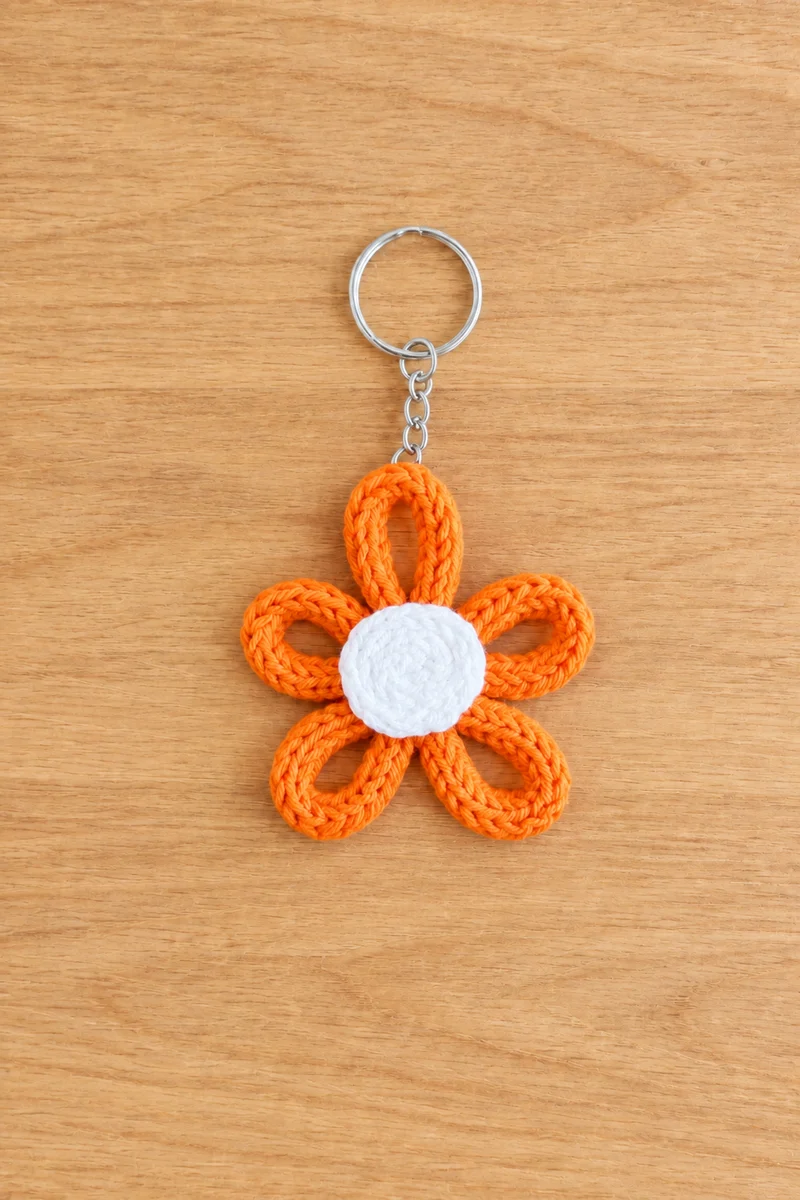 Porte-clés fleur