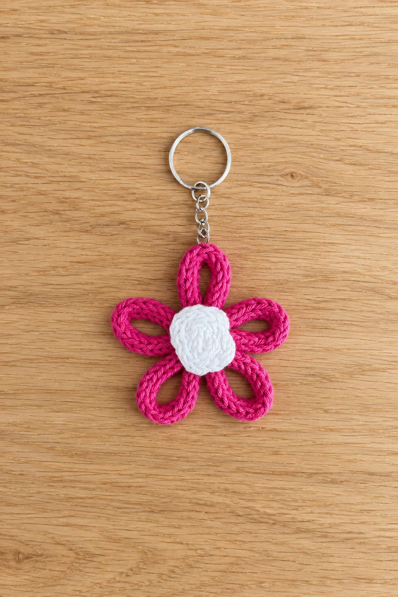 Porte-clés fleur