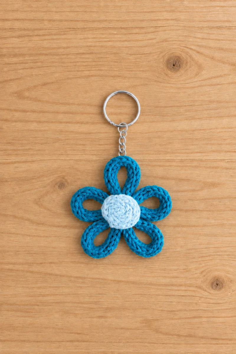 Porte-clés fleur