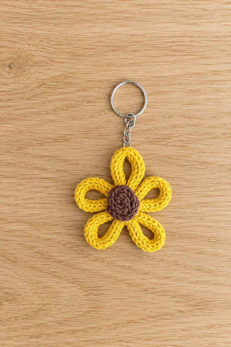Porte-clés fleur