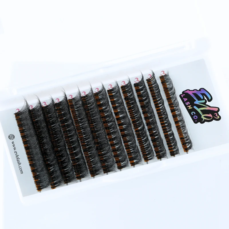 Packed and Stacked Premade Lash Trays