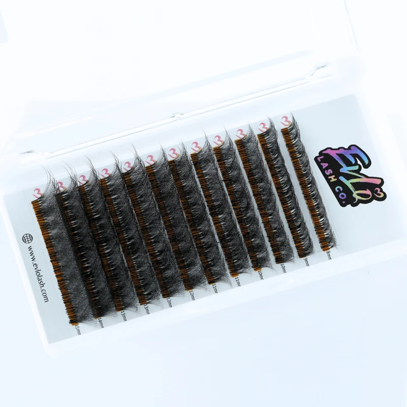 Packed and Stacked Premade Lash Trays