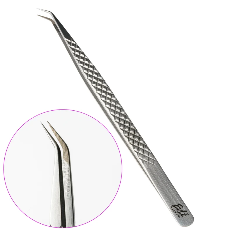 Biggie - Long Angled Fiber Tip Tweezer