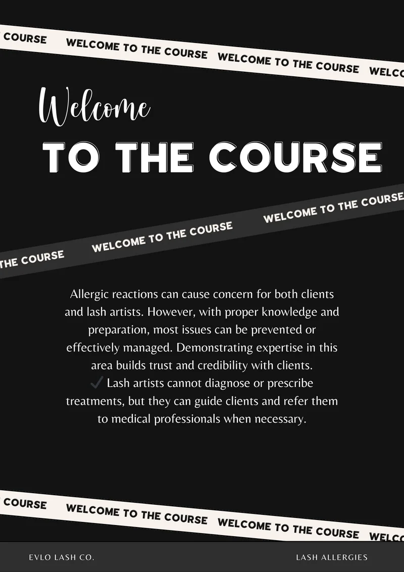 The Ultimate Lash Allergy Course