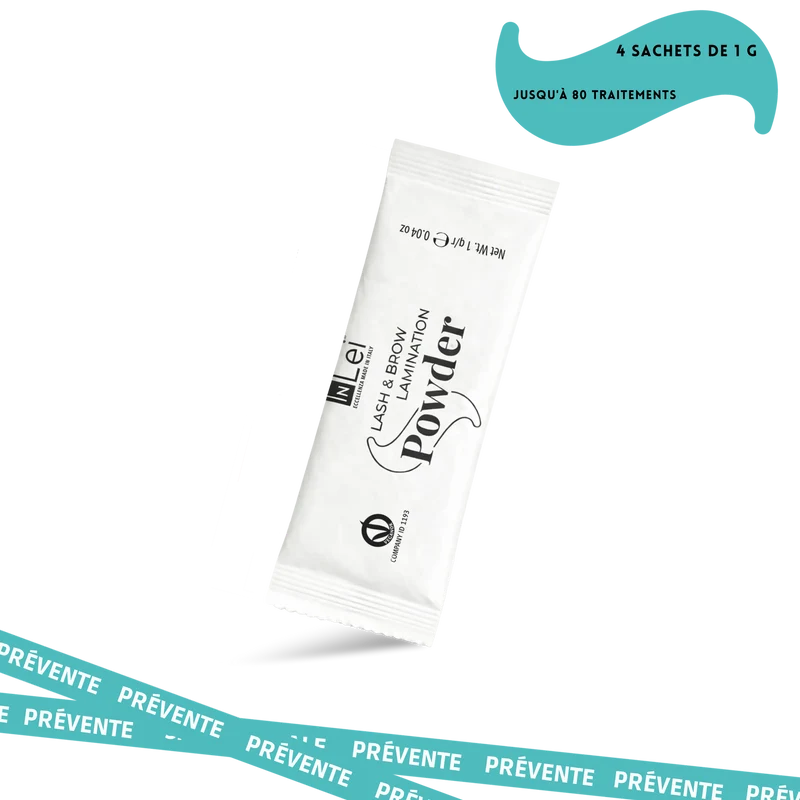Poudre de traitement pour le lash lift coréen 4 x 1g - S-POWDER