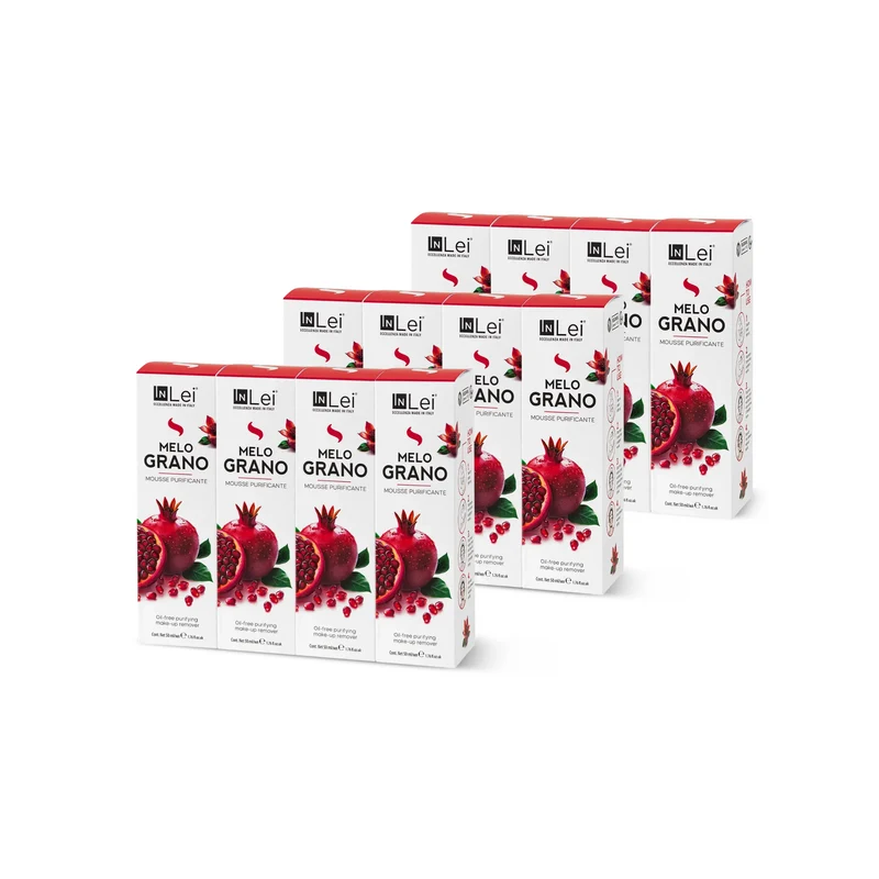 Mousse démaquillante douce pour cils et visage Pack 12 mousses - MOUSSE MELOGRANO 50 ml