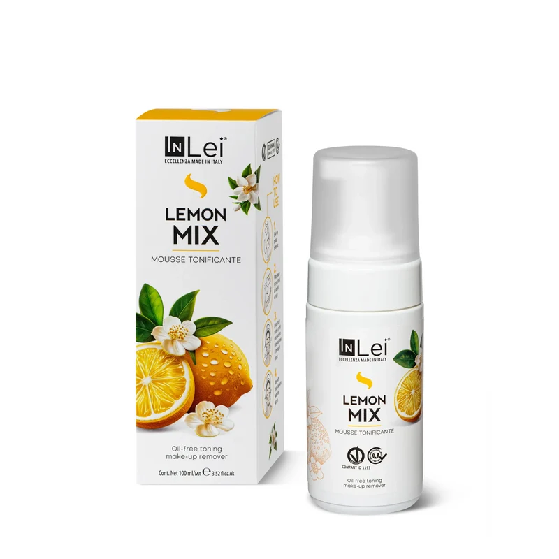 Mousse démaquillante douce pour cils et visage 100 ml - MOUSSE LEMON MIX