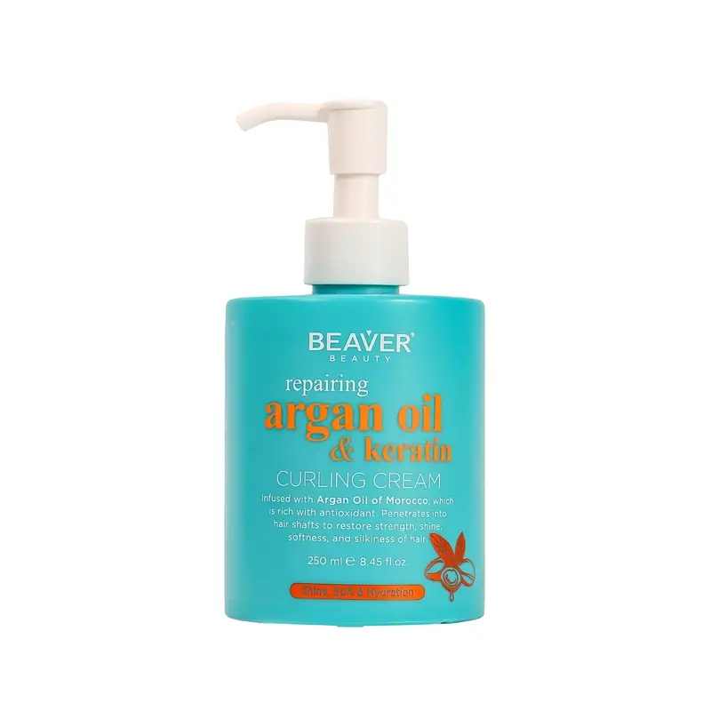 Beaver Curl Cream Huile d'Argan & Kératine , 250 ml