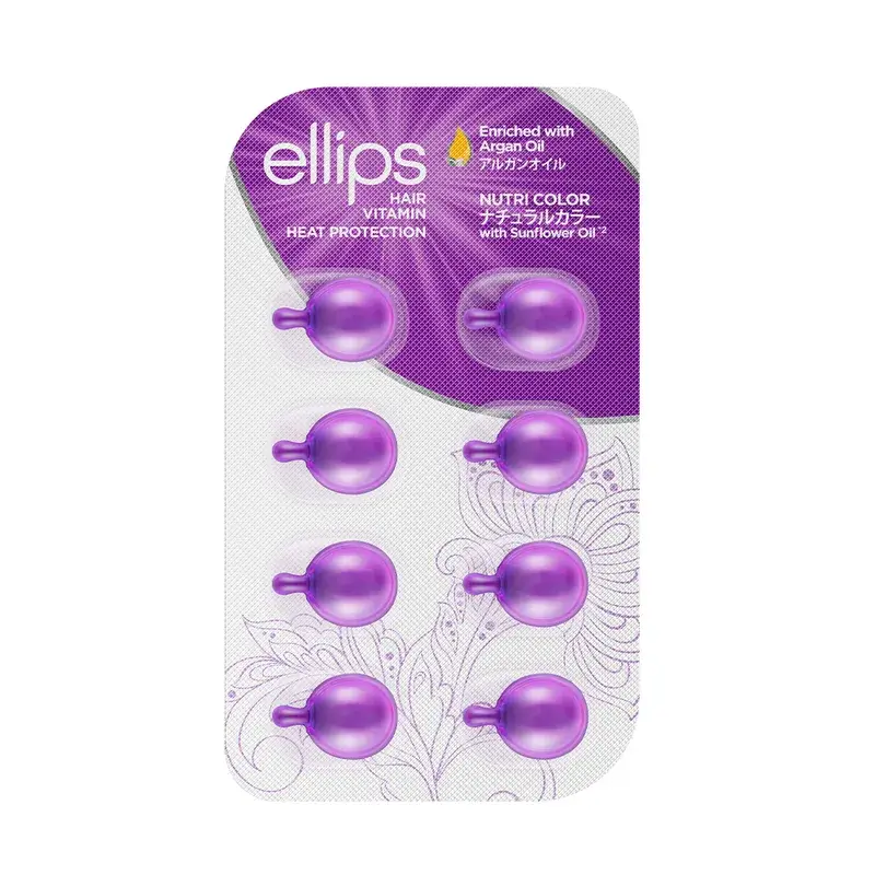 Ellips Hair Vitamin Argan Oil Lilac Nutricolor , 8 capsules