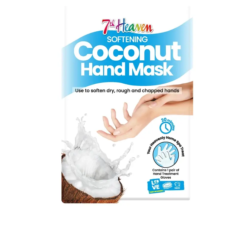 7 Heaven Masque hydratant pour les mains à la noix de coco, 1 unité