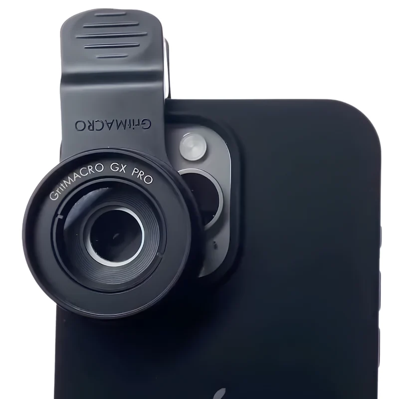 Lente Macro Smartphone Professionale "GritMACRO GX PRO" – Foto/Video Dettaglio Lash & Brow