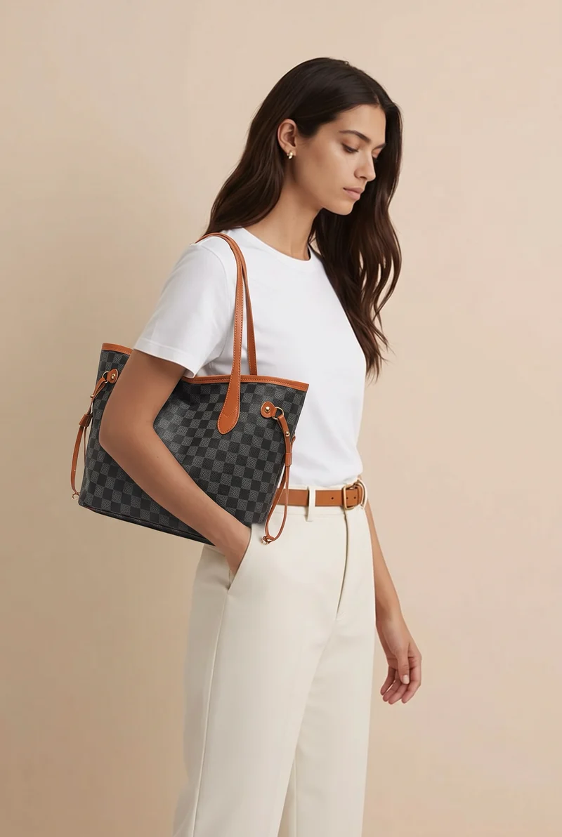 Sac à main en cuir noir