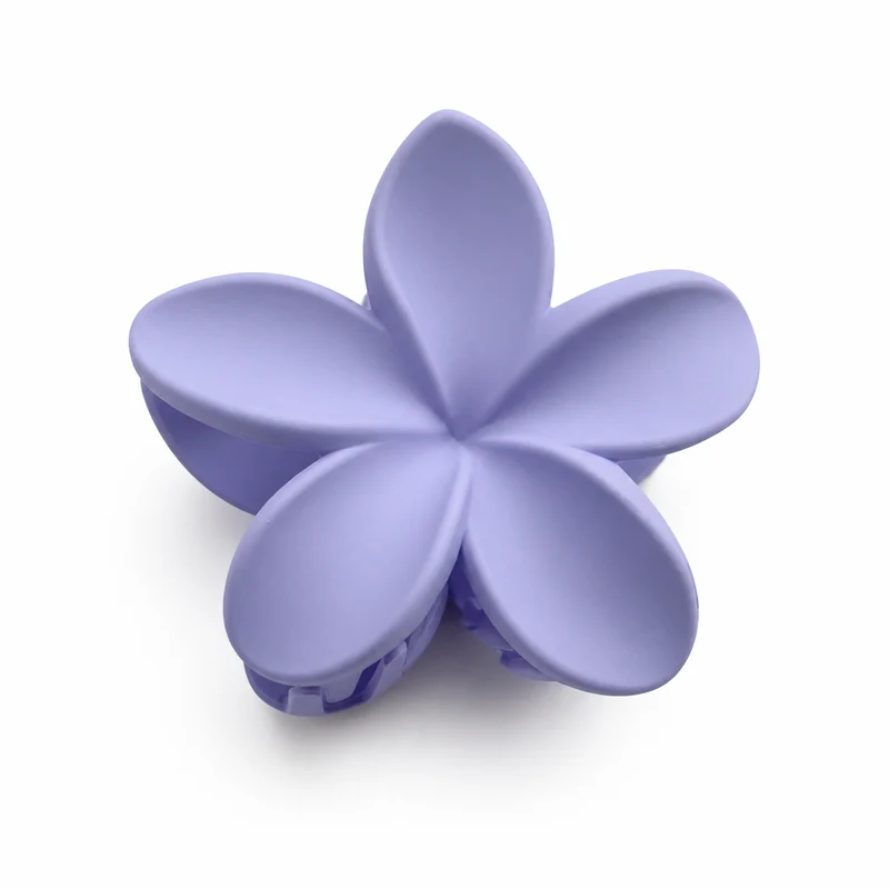 Pince à cheveux violet mat 8cm