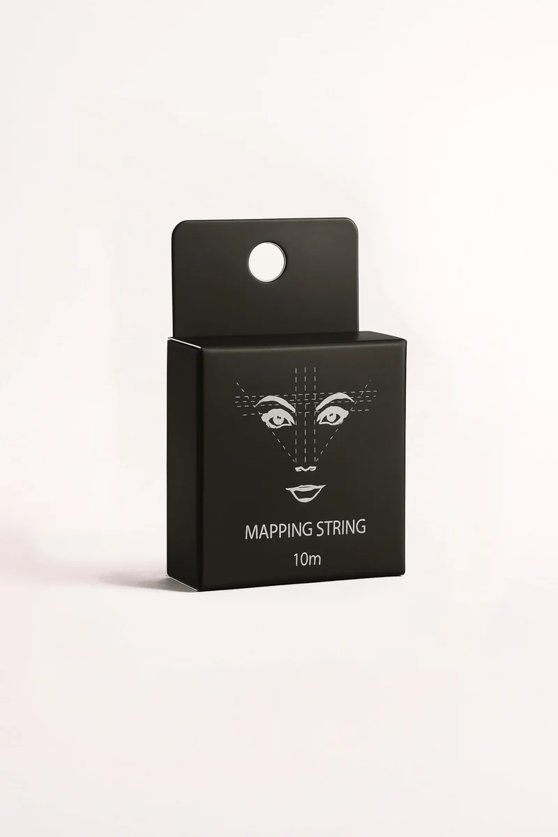 Fil de traçage encre noire – Précision parfaite pour le mapping sourcils (10 m)