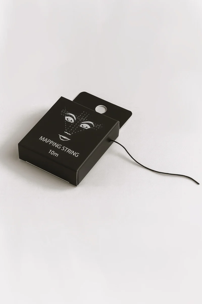 Fil de traçage encre noire – Précision parfaite pour le mapping sourcils (10 m)