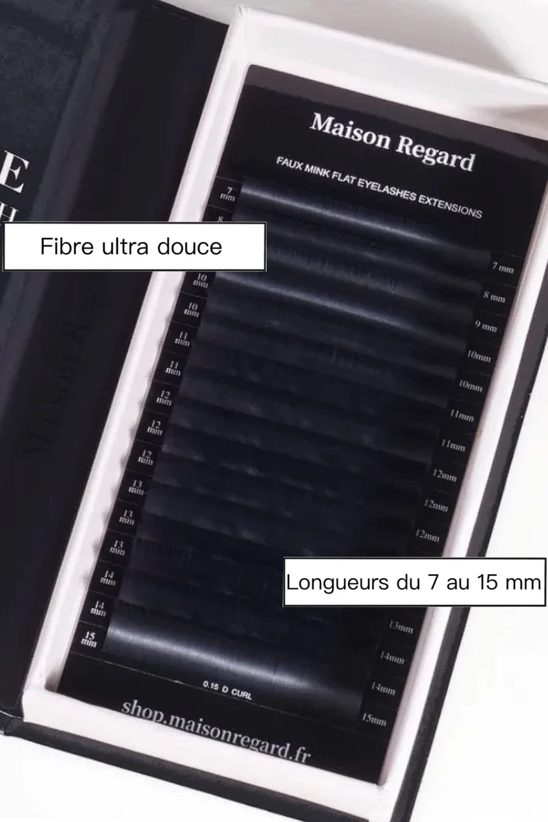 Noire Intense - Extensions de cils classiques - Base plate - 0.10
