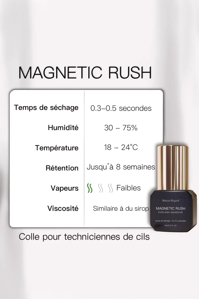 0,3 - 0,5 secondes - Magnetic Rush - Colle Extensions de cils