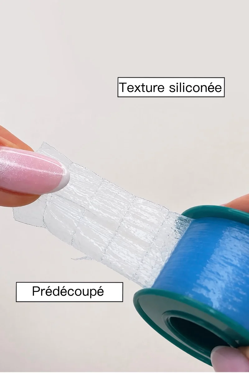 Sparadrap siliconé pré-découpé pour peaux sensibles
