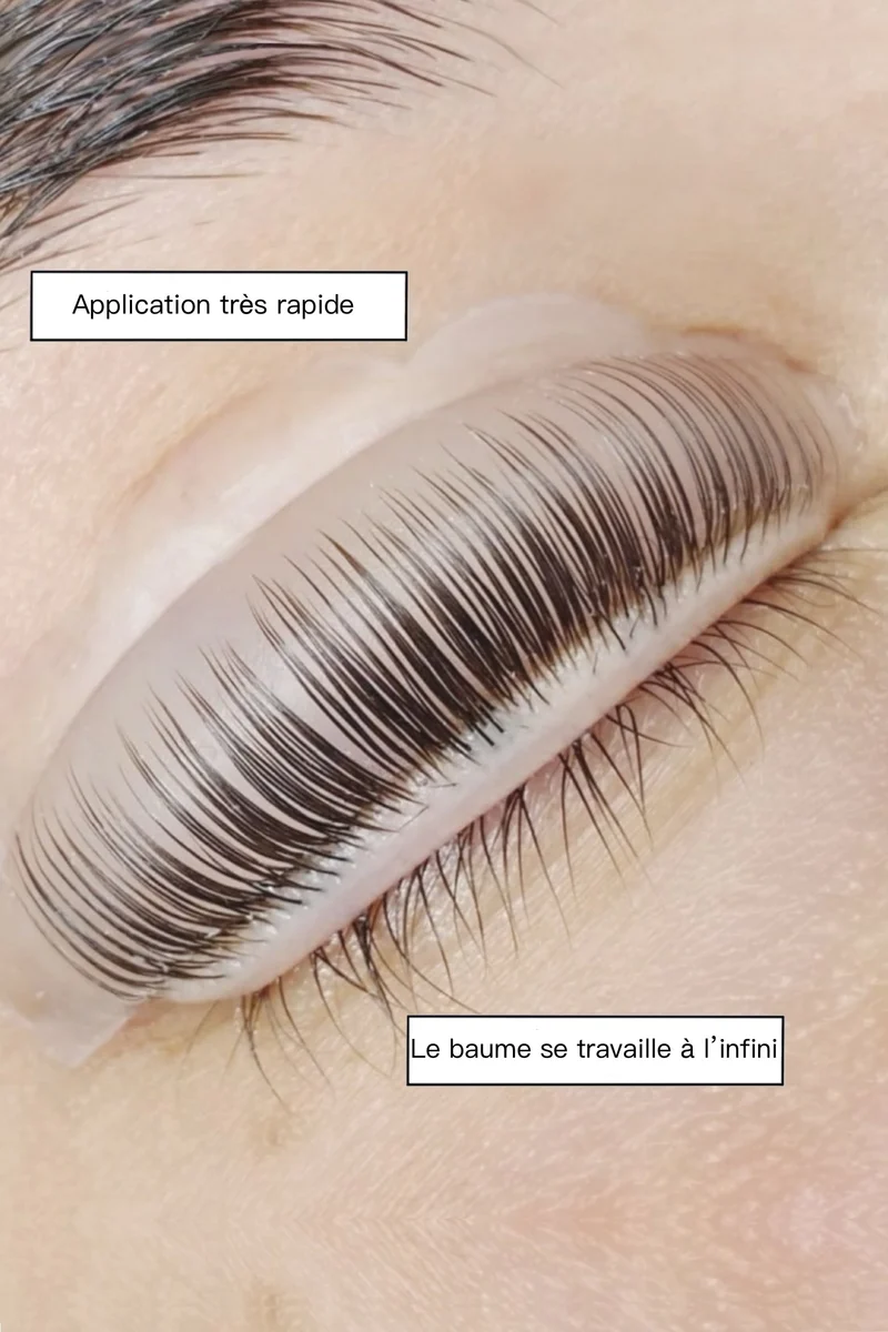 Glue balm + Brosse en Y - Colle en baume pour rehaussement de cils et Browlift