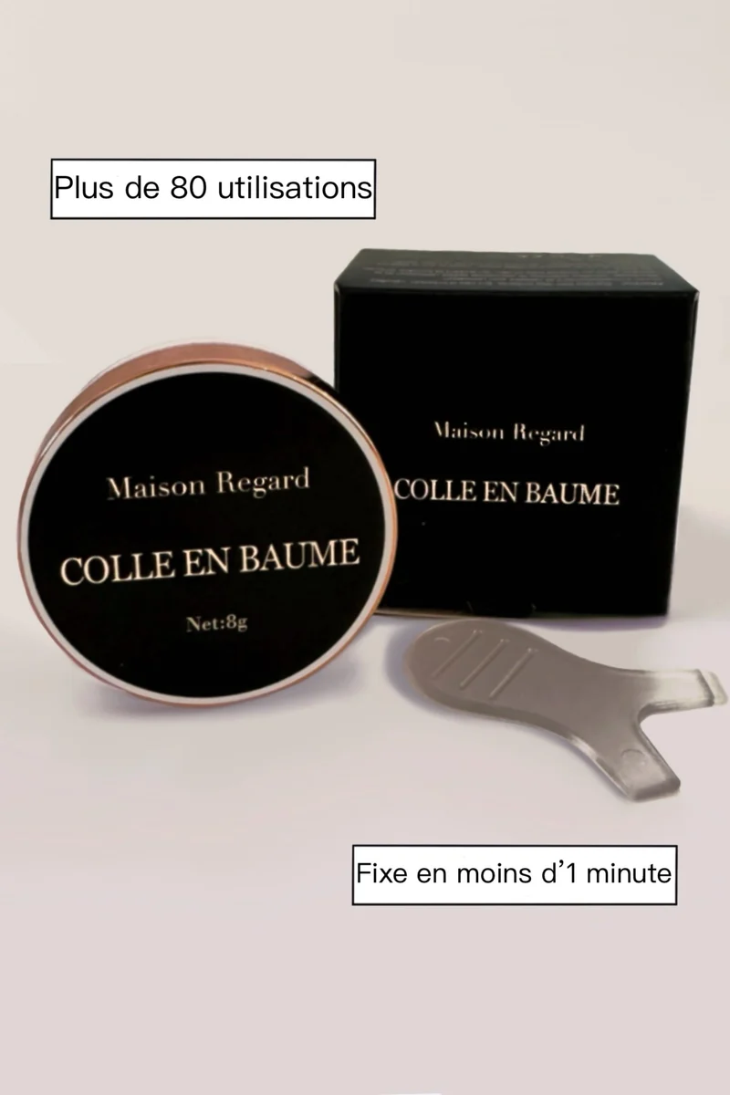 Glue balm + Brosse en Y - Colle en baume pour rehaussement de cils et Browlift