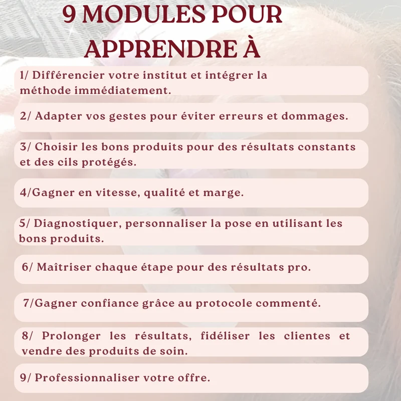 Formation Lash Lift coréen - en ligne