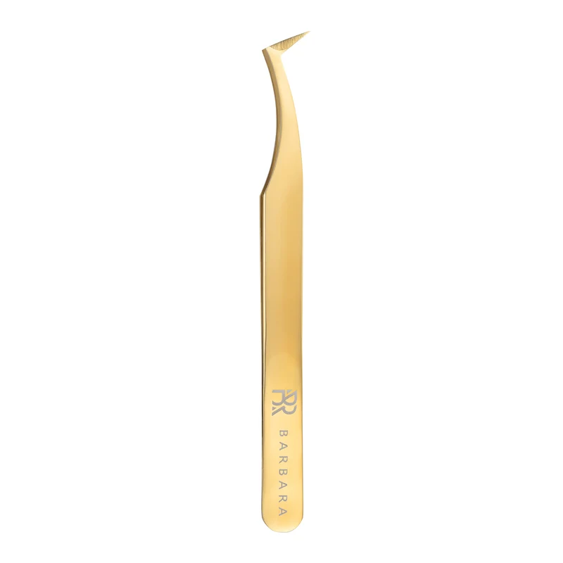 Pinzetta Ultra-Precisa BARBARA Serie Gold — Tipo Stivaletto