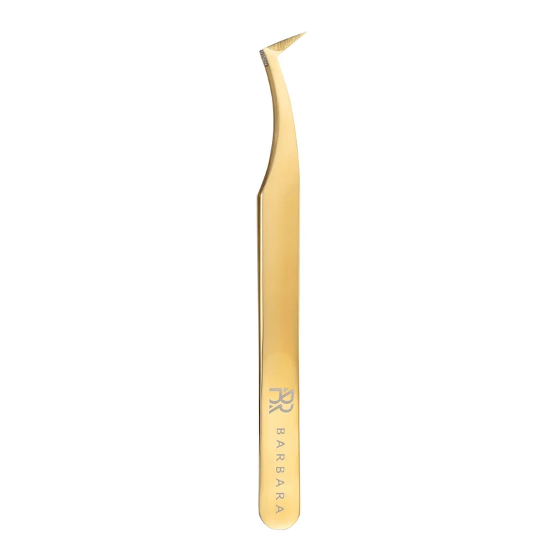Pinzetta Ultra-Precisa Barbara Serie Gold Touch — Tipo Stivaletto (Rivestimento Diamantato)