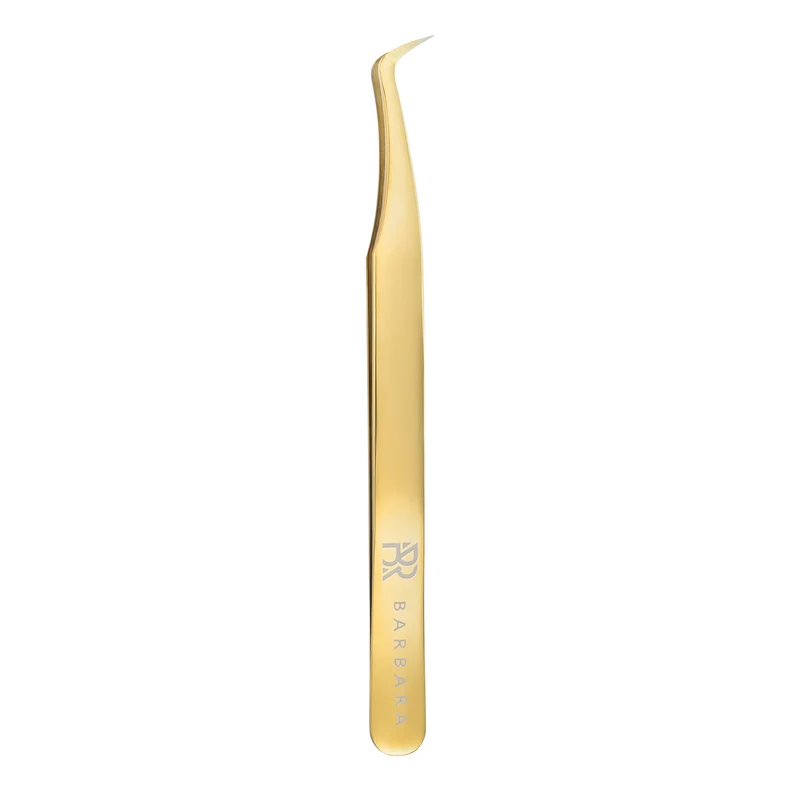 Pinzetta Ultra-Precisa Barbara Serie Gold — Tipo Stivaletto Tondo