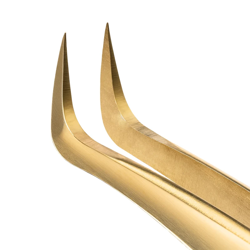 Pinzetta Ultra-Precisa Barbara Serie Gold — Tipo Stivaletto Tondo
