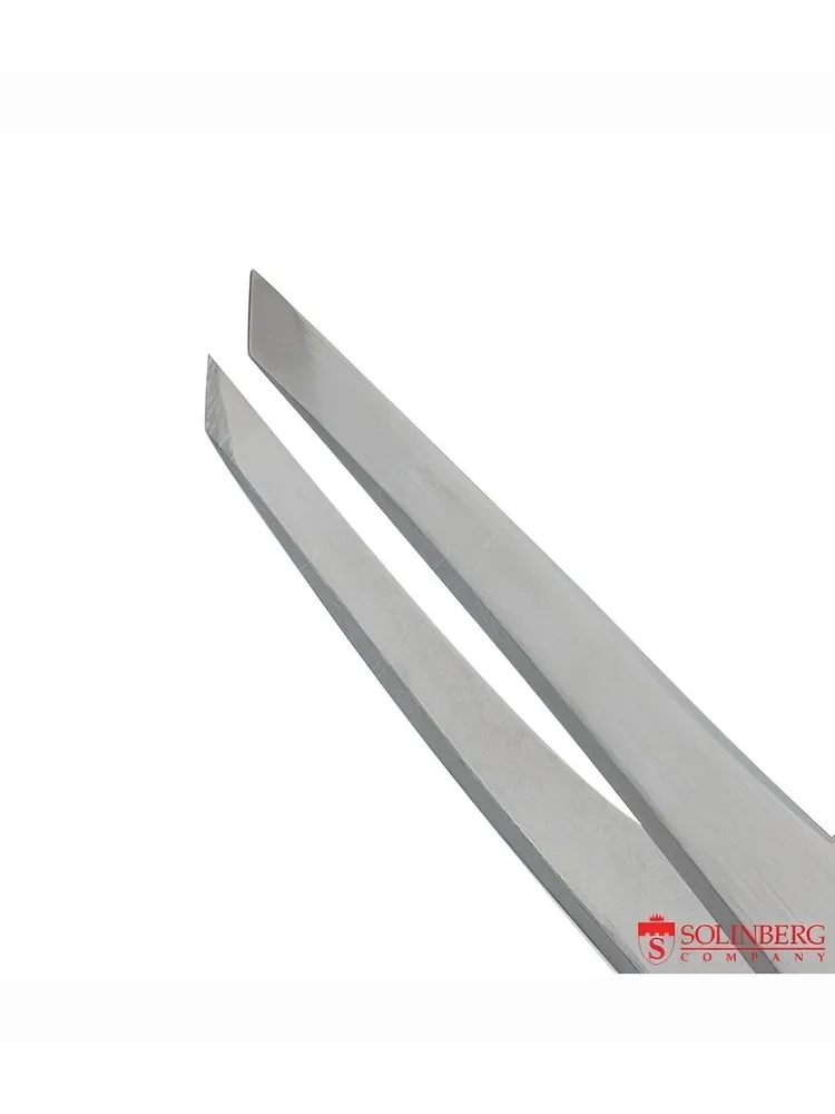 Pinzetta per sopracciglia Solinberg G801z - Obliqua / Affilatura manuale.