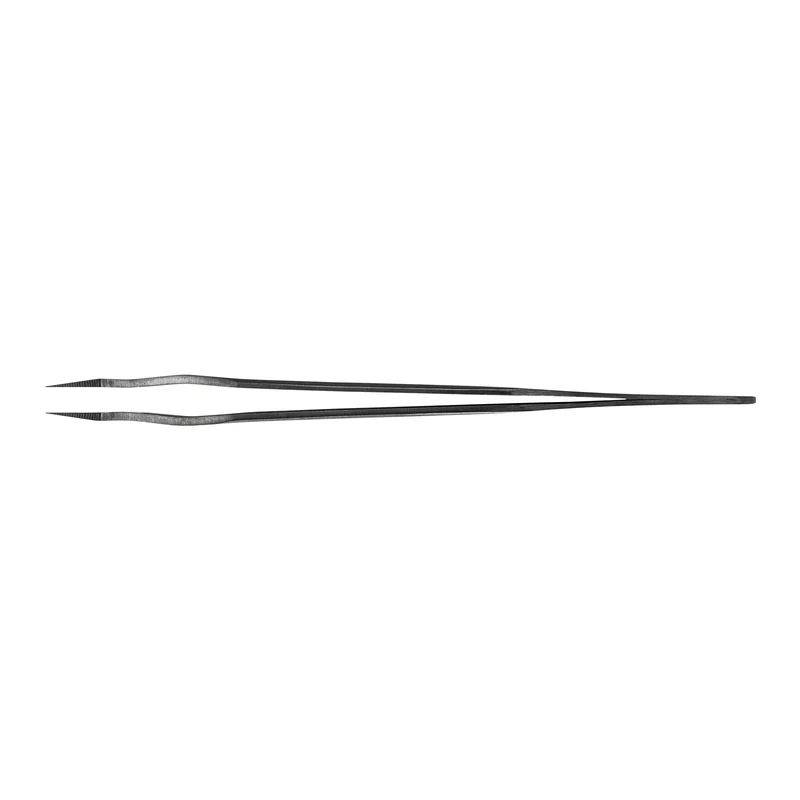 Pinzetta per Extension Ciglia Lovely "Elegant Grace" – Serie NanoFiber Black, Stivaletto