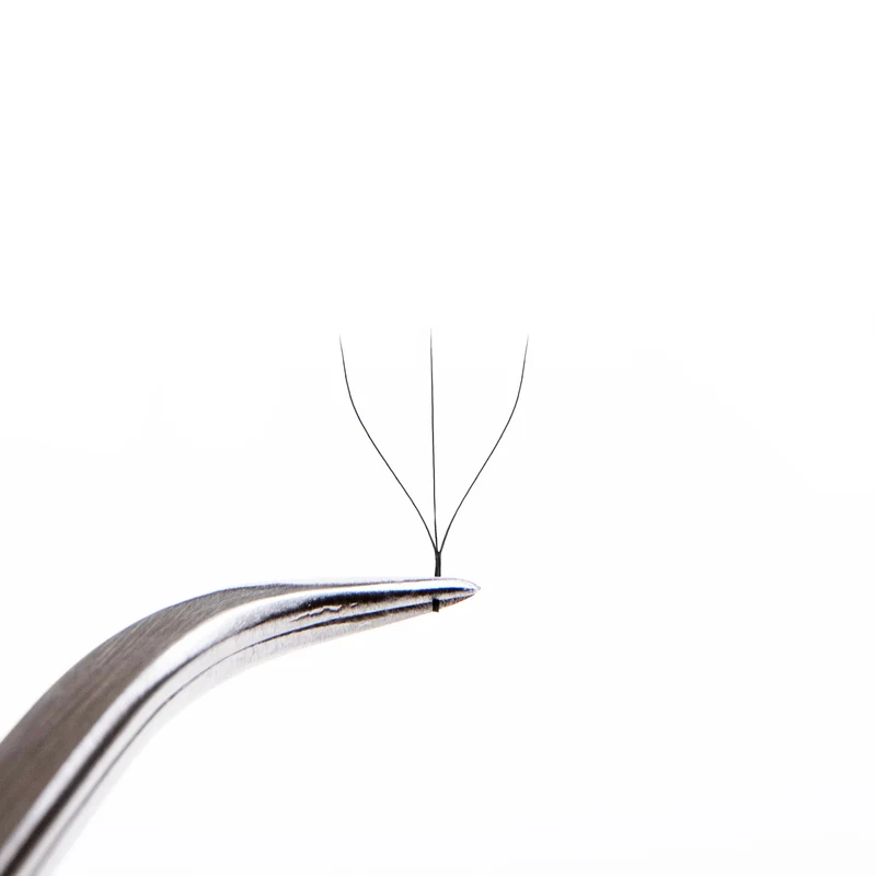 Extension ciglia nere Rili "W-3D" - 12 linee (ventagli pronti)