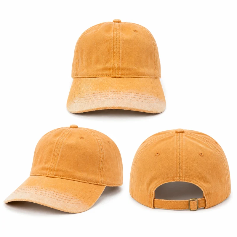 Casquette Orange Ajustable