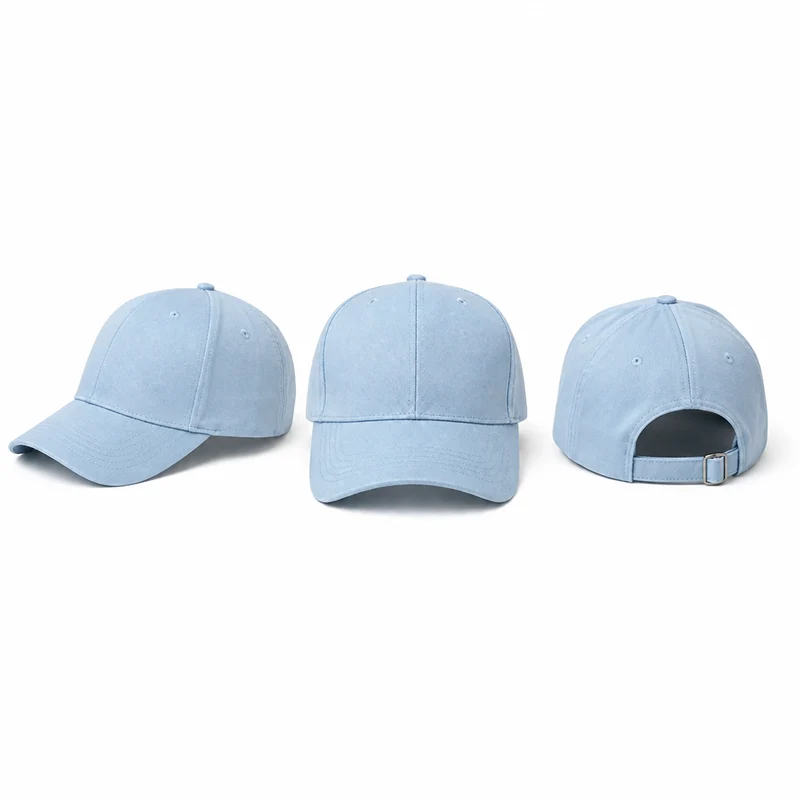Casquette Bleu Clair Unie Ajustable