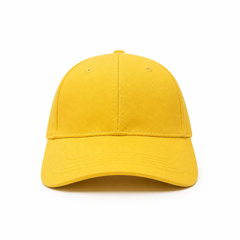 Casquette Jaune Unie Ajustable