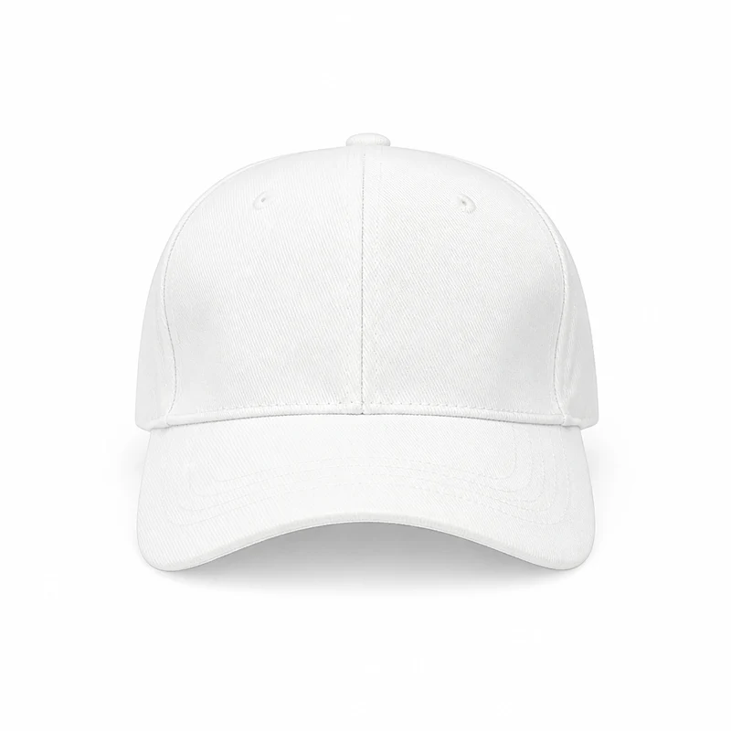 Casquette Blanche Unie Ajustable