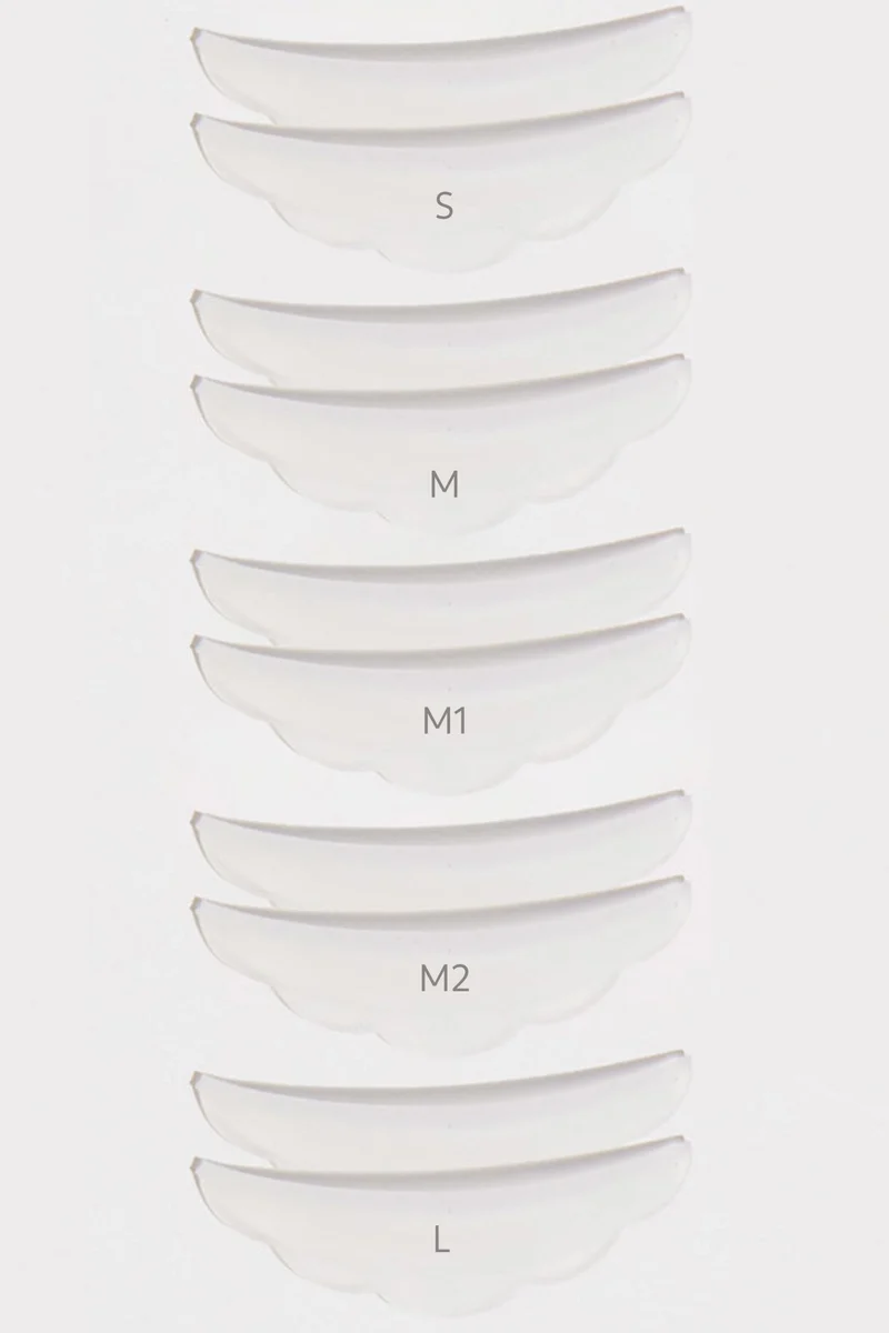 Bigoudis pour cils (S, M, M1, M2 et L) - Rehaussement de cils