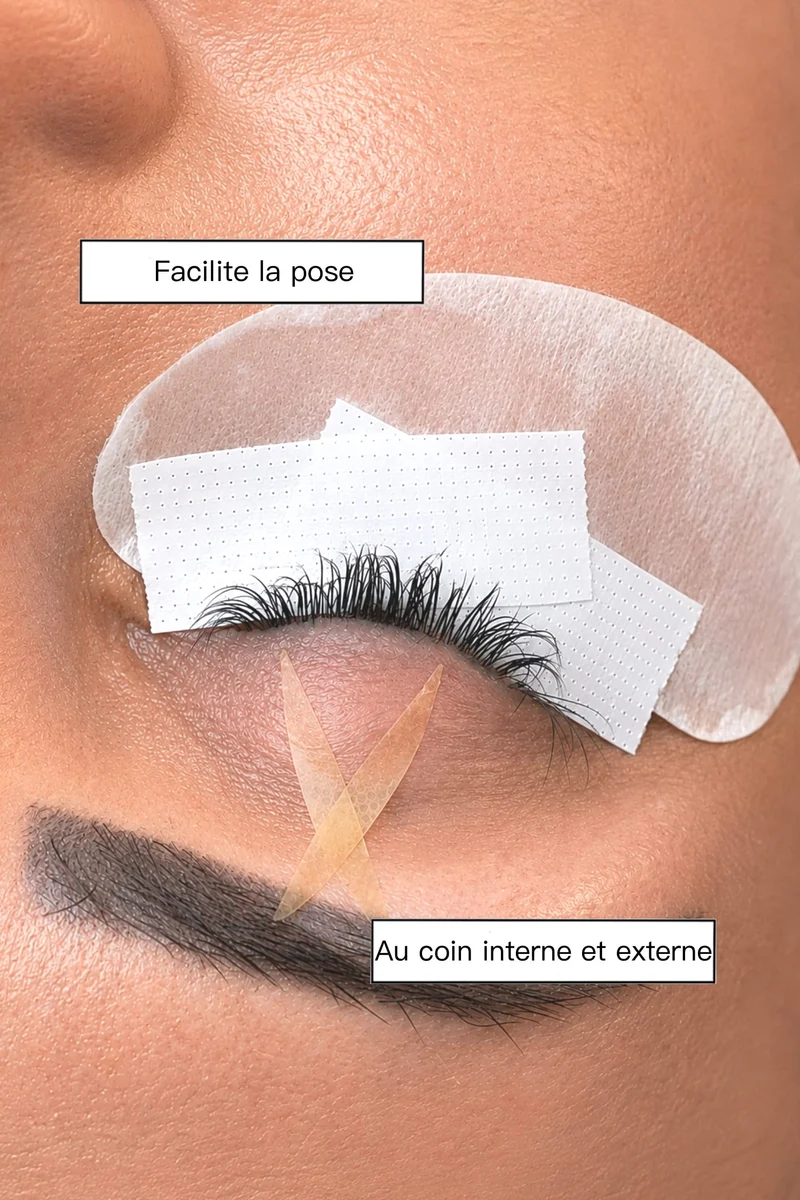Bandes adhésives pour paupières