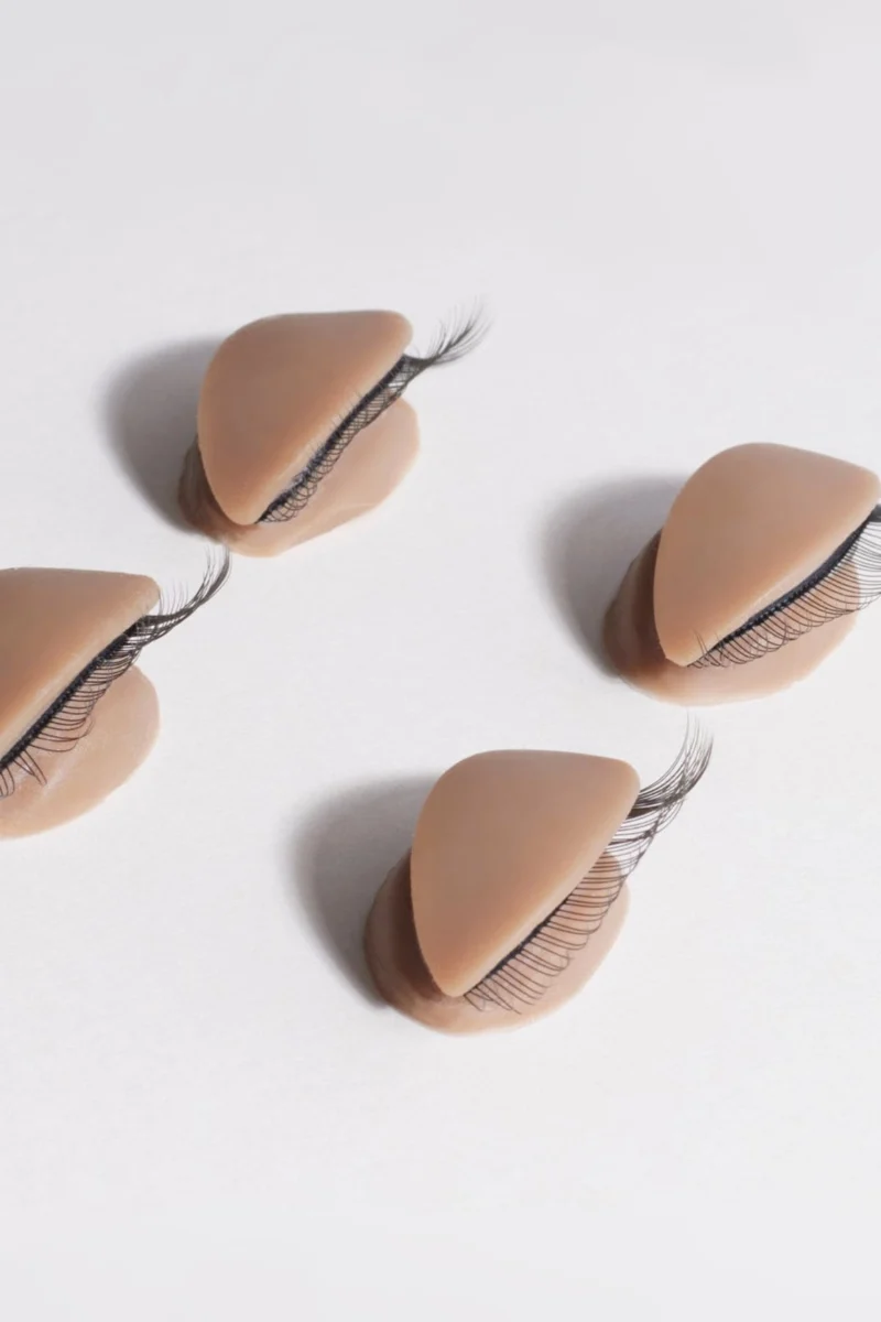 4 Paupières d'entraînement pour extensions de cils