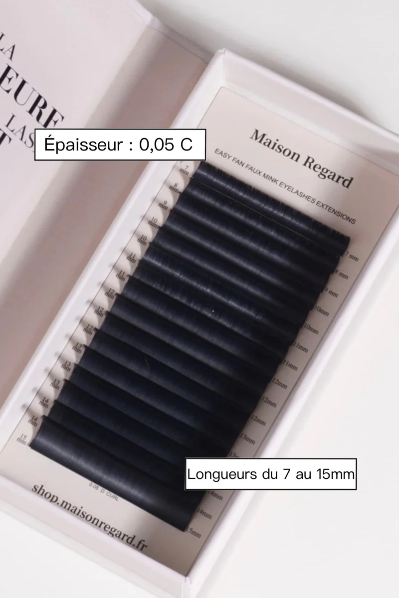 Cil à cil + Volume Russe : Kit d'entraînement + pratique